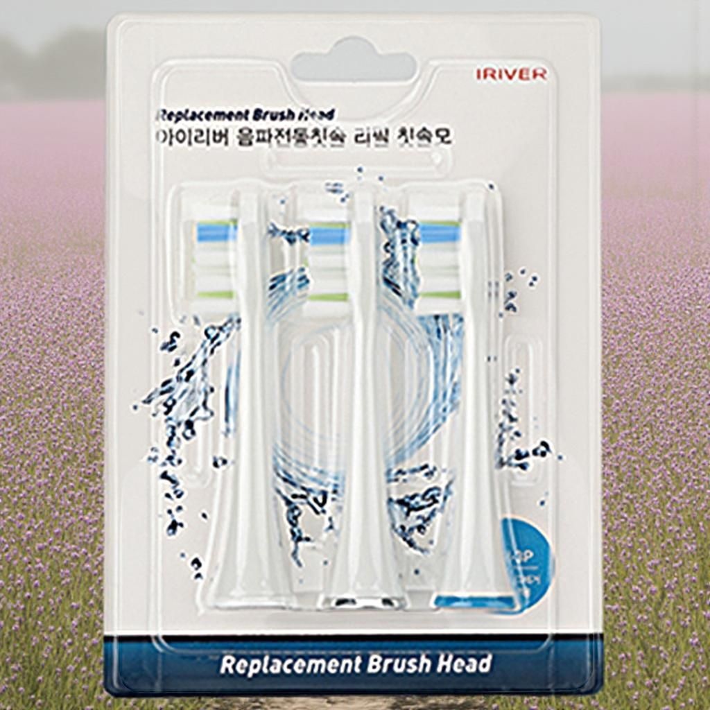 아이리버 여행용칫솔 진동칫솔 음파 전동칫솔 리필용 칫솔모 3p SBR-3P 1개