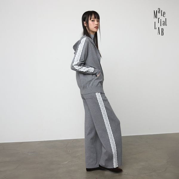(현대홈쇼핑) 머티리얼랩 26FW 밀리언마일러 레이스 니트 팬츠