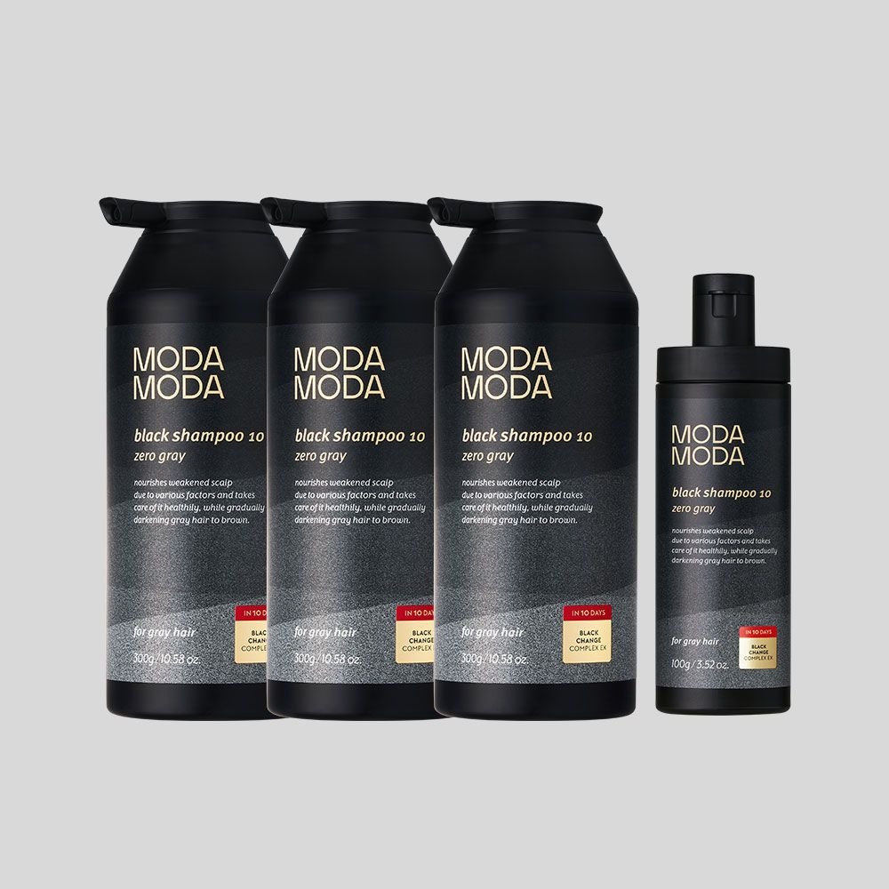 모다모다 제로 그레이 블랙 샴푸 10 300g3 + 100g