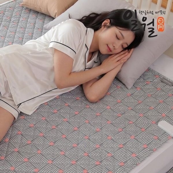 일월 [하프클럽]핑크스페이드 워셔블 카본 탄소 전기매트 / 카본매트 더블