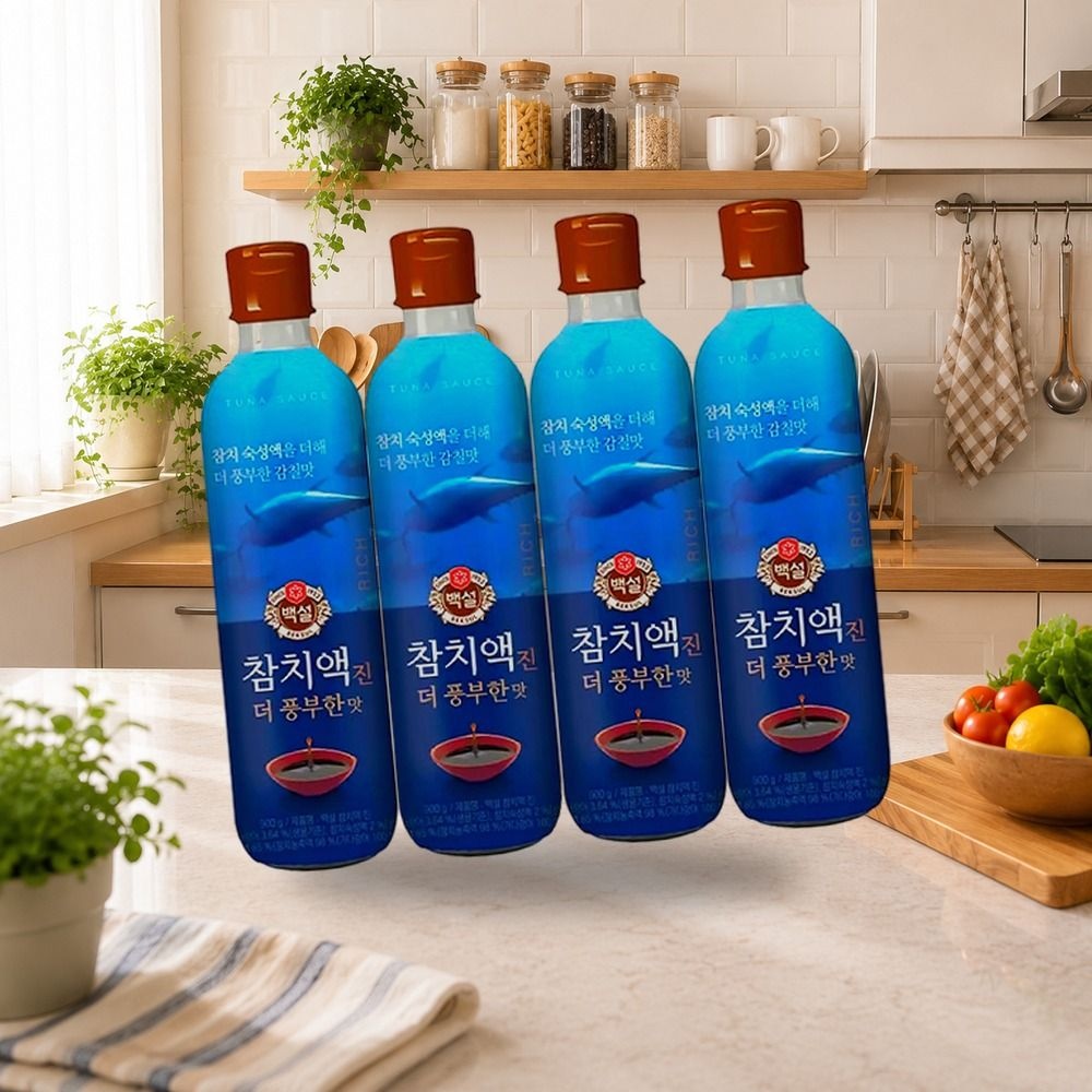 백설 참치액 진 더풍부한맛 900g 4개