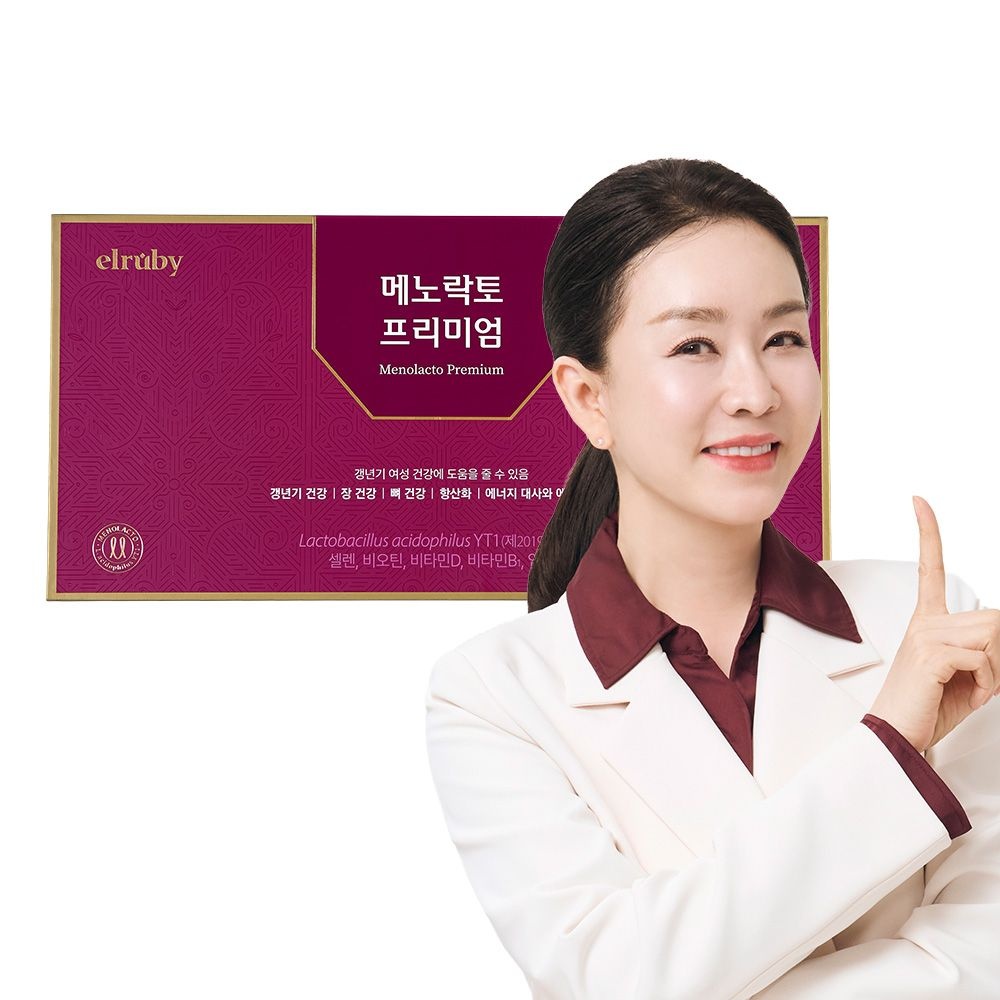 휴온스 갱년기유산균YT1 엘루비 메노락토 프리미엄 3개월분, 90캡슐 1박스
