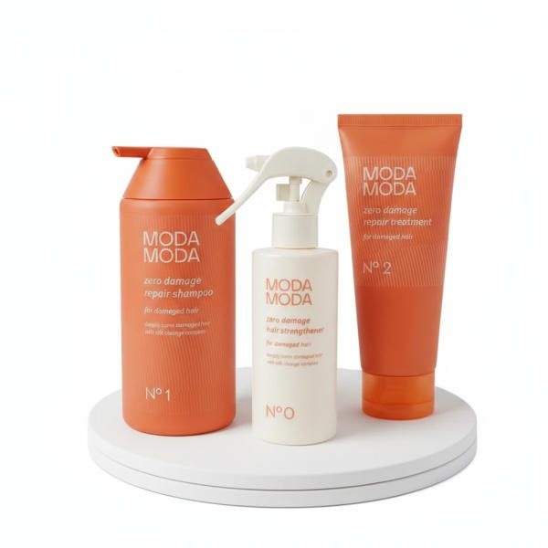 MODAMODA 제로 데미지 리페어 샴푸 500g + 리페어 트리트먼트 200g + 모발강화제 200g