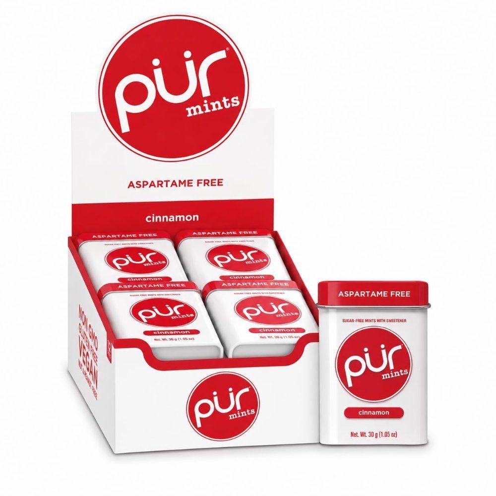 [해외] PUR 퍼껌 펄껌 시나몬 민트 자일리톨 대용량 아스파탐 무첨가 무설탕