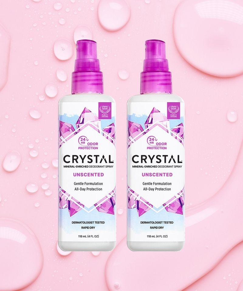 CRYSTAL 무향스프레이 118ml 듀오