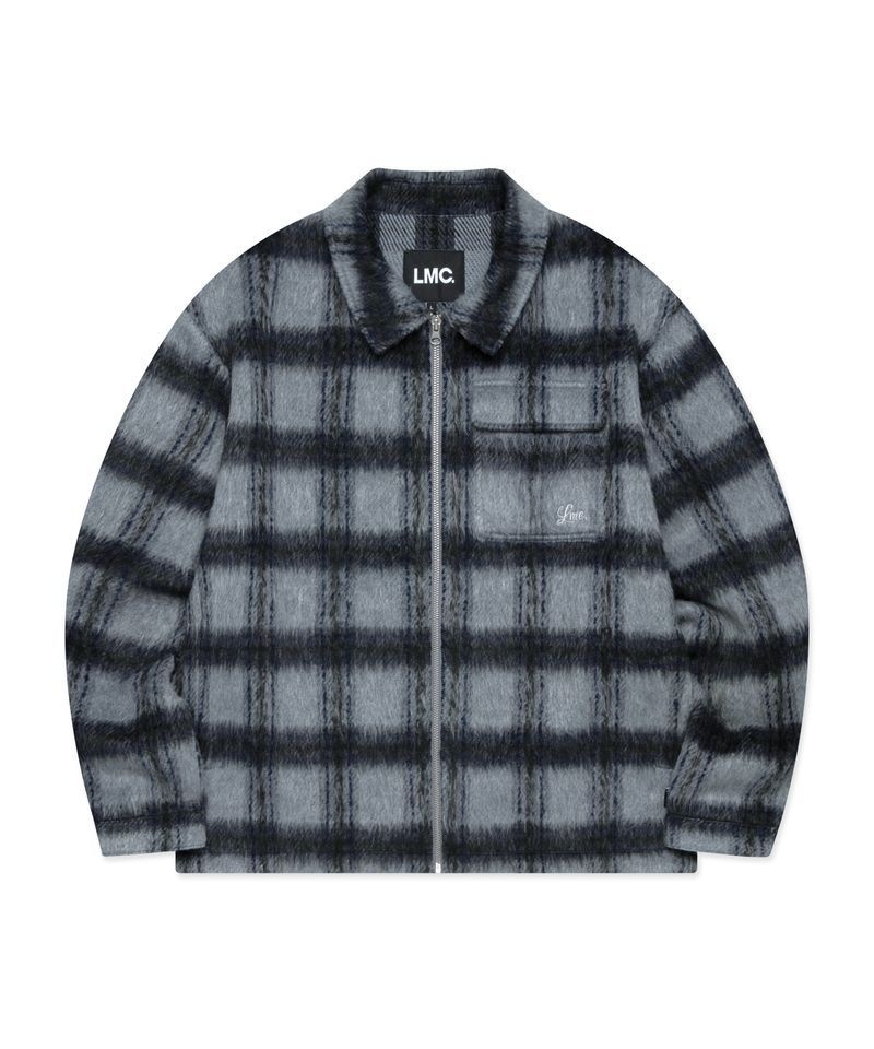 LMC [정품] LMC 엘엠씨 티셔츠 반팔 스트릿 데이트 BRUED CHECK ZIP UP IRT gray