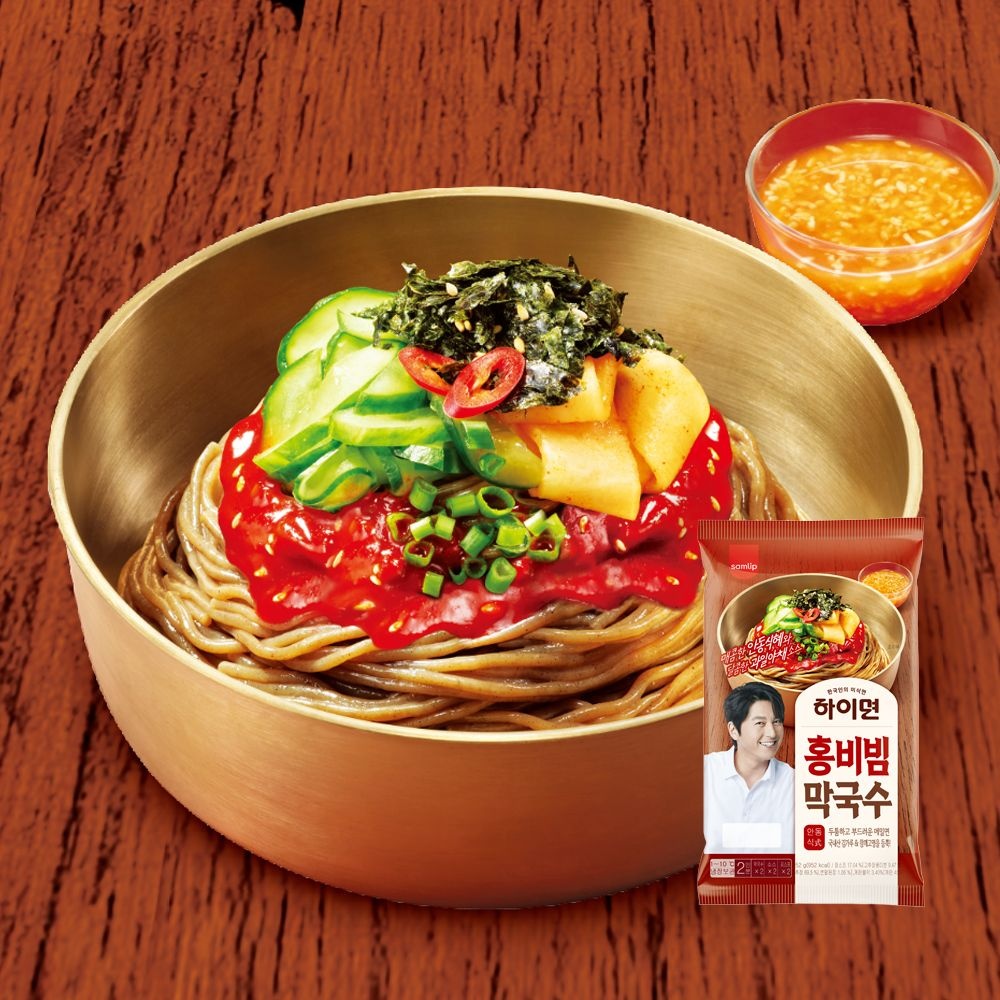 삼립 하이면 홍비빔 막국수 422g 3봉(6인분)