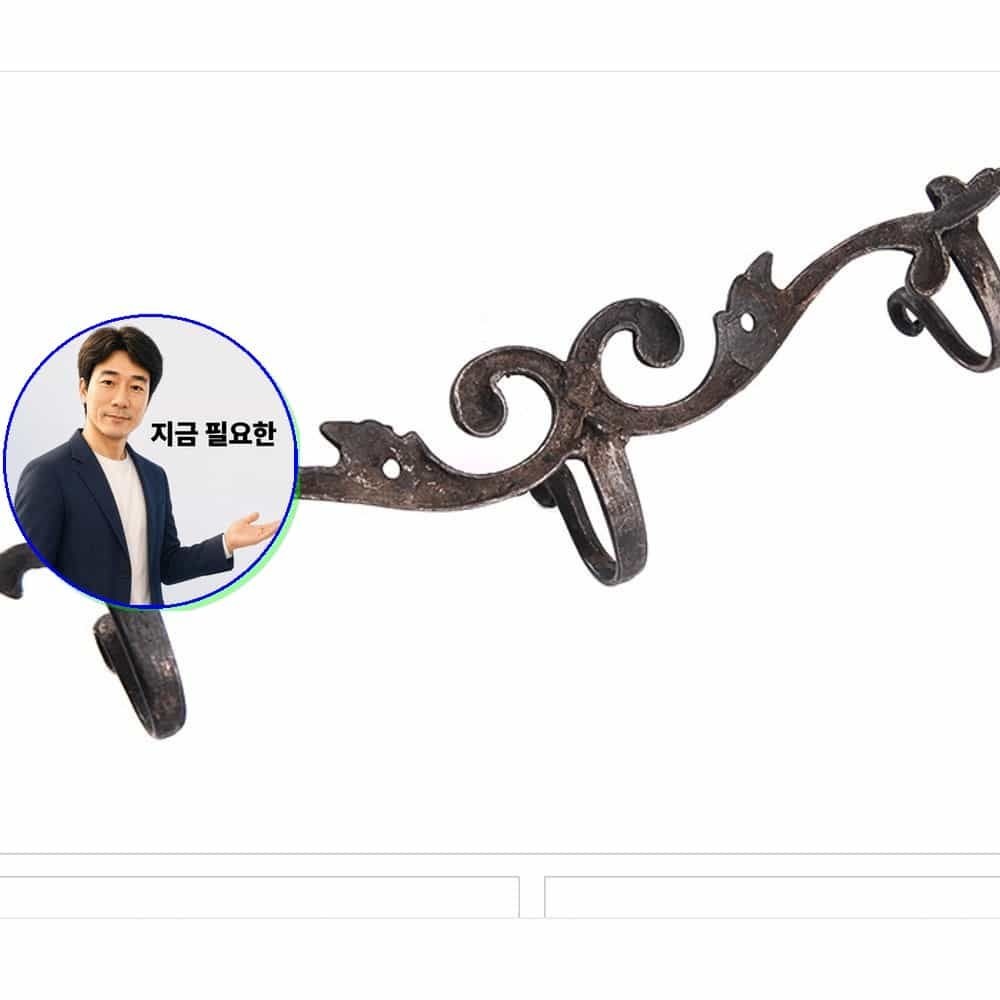 [쌍문상회 협력사]지금 필요한 주물 후크걸이 벽걸이 다용도 3구옷걸이 아이비