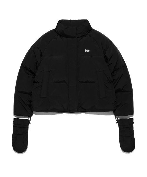 lee 우먼 래글런 숏 다운 블랙