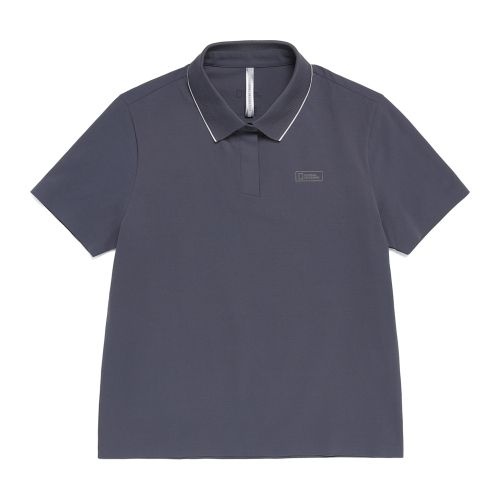 내셔널지오그래픽 N262WPL240 여성 크라즈 세미오버핏 반팔 카라 티셔츠 URBAN GREY 6045341