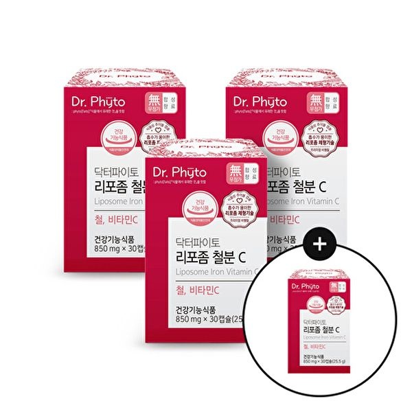 [닥터파이토][J]닥터파이토 리포좀 철분C 철분 비타민C 어린이 여성 임산부 철분제 영양제 4박스