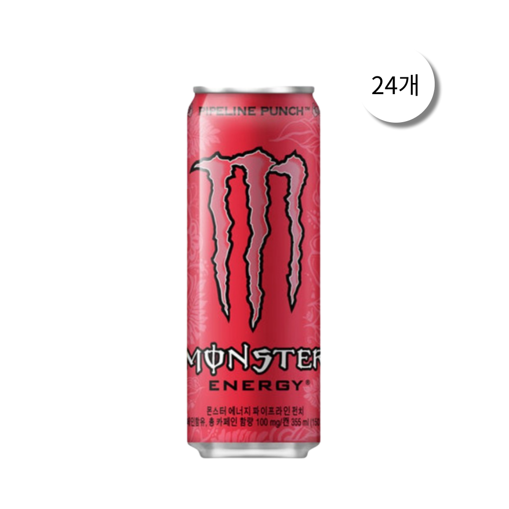 코카콜라음료 몬스터 에너지 파이프라인펀치 355ml x 24캔