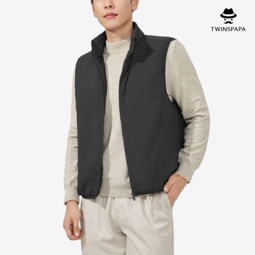 3중 보온 남녀공용 초경량 바람막이 조끼(P0000UHI/2컬러)