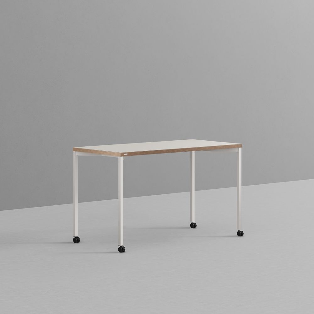 데스커 베이직책상 이동형 1200x590mm, 화이트
