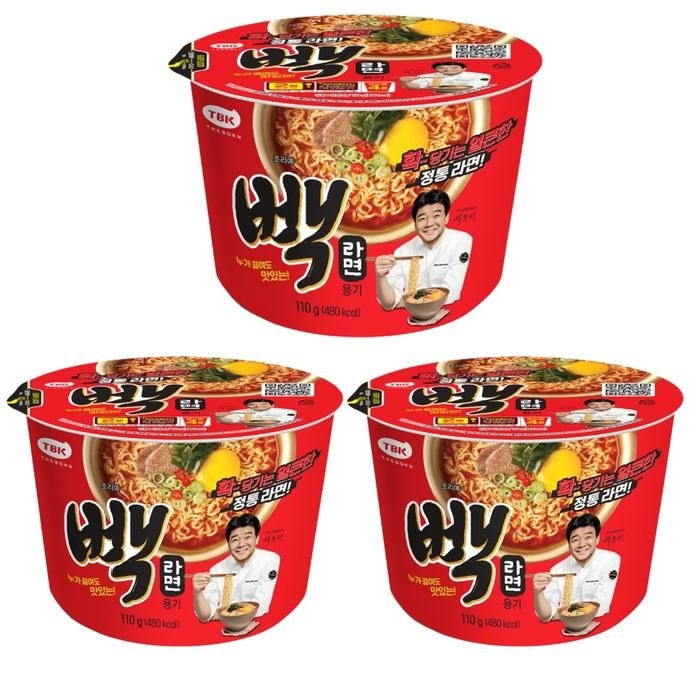 더본 <b>빽</b><b>라면</b> 용기 110g 3개