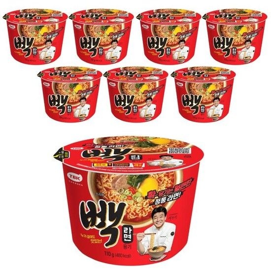 더본 <b>빽</b><b>라면</b> 용기 110g 8개 (53256156)