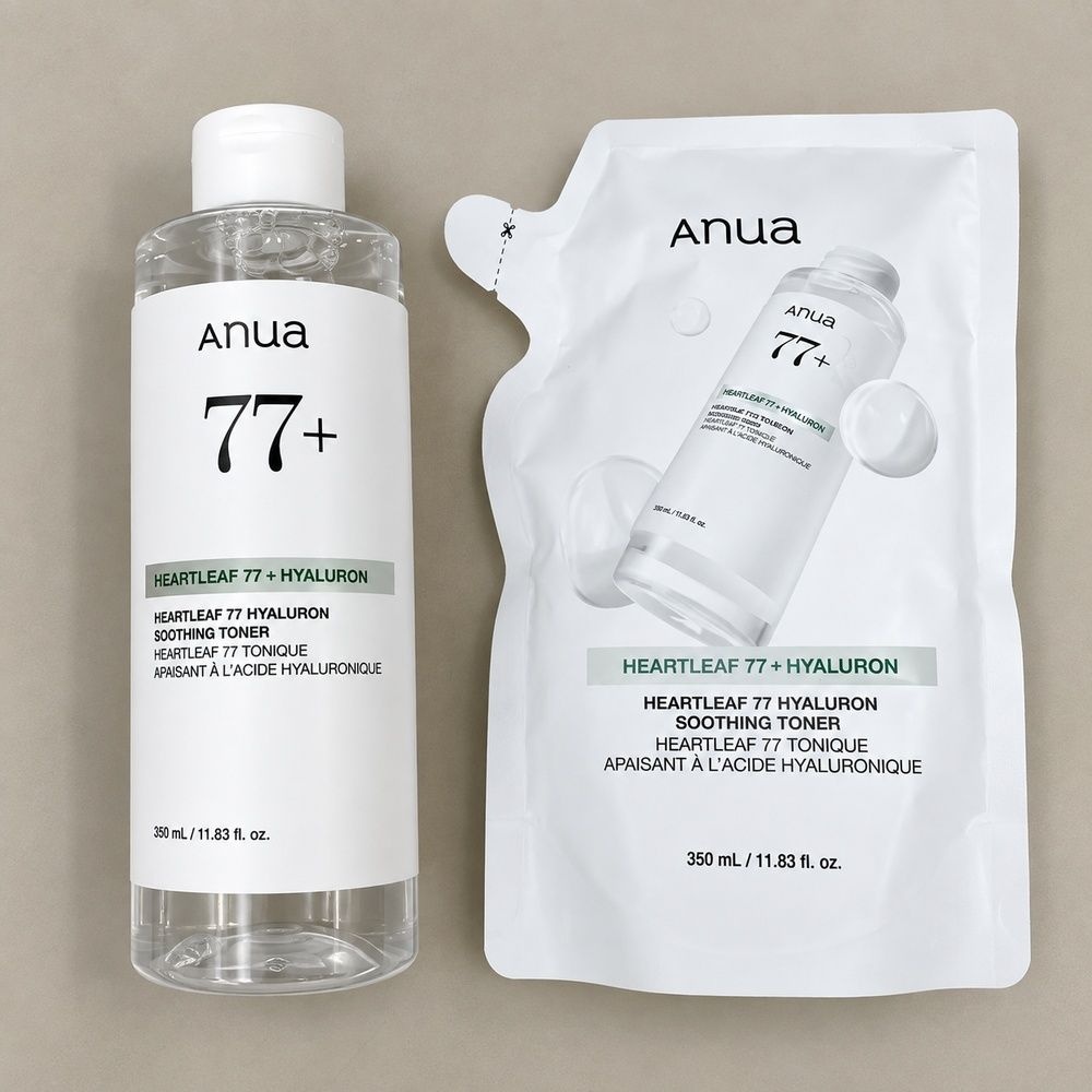 [(주)한국콜마]아누아 1+1 아누아 어성초 77 토너 350ml + 350ml 본품 + 리필 히알루론산 수분 진정