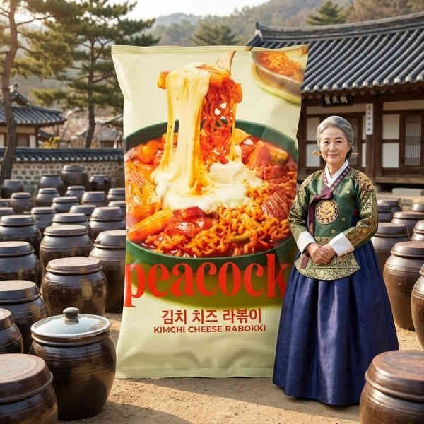 피코크 피코크 김치 치즈 라볶이 625g 1세트