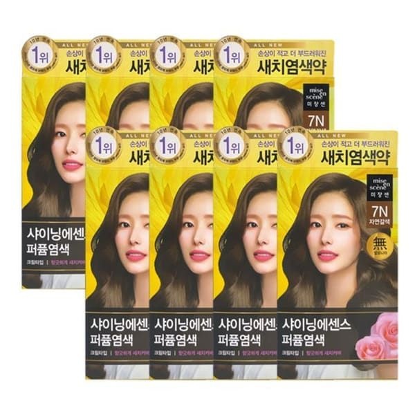 (현대Hmall) 미쟝센 올뉴 샤이닝에센스 7N 자연갈색 x8