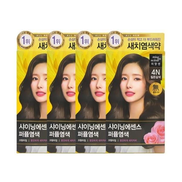 (현대Hmall) 미쟝센 올뉴 샤이닝에센스 4N 짙은갈색 x4