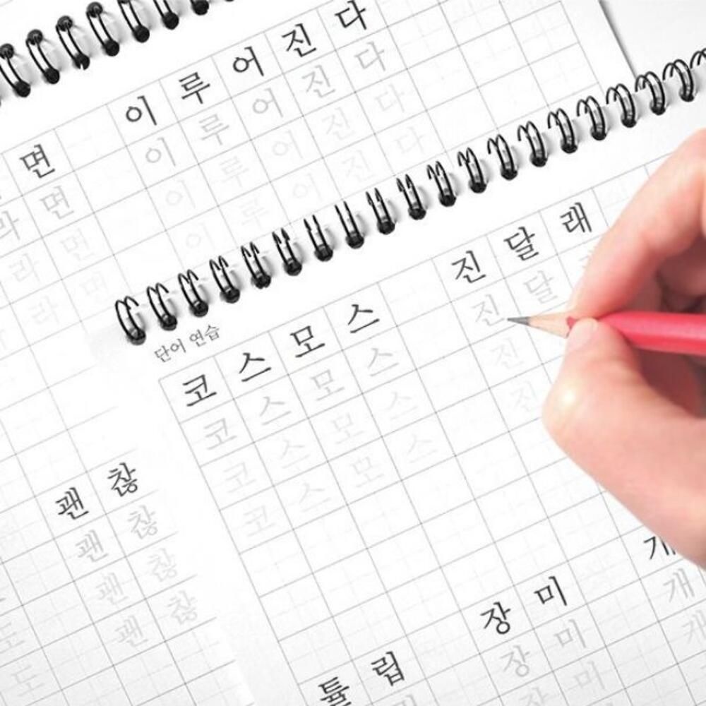 글씨 교정 노트 손글씨 연습 한글 쓰기 성인 글씨체 교정 교본