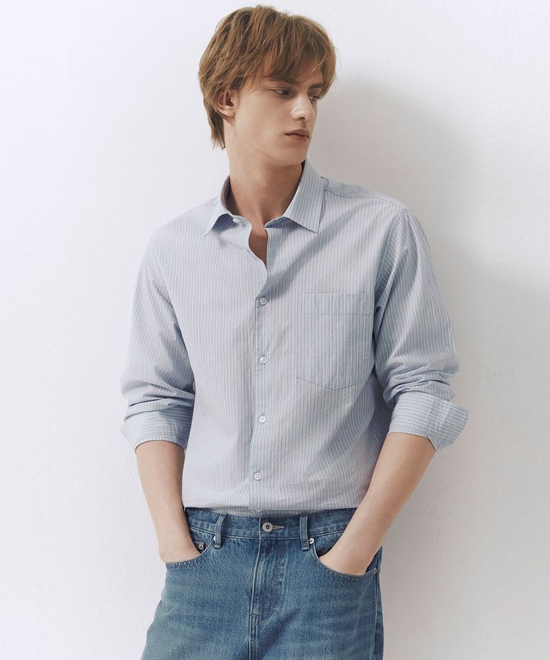 CONCEPTS1ONE 컨셉원 CONCEPTS1ONE 스트라이프 포플린 셔츠 10046521046521 [2color] 10046521 179031