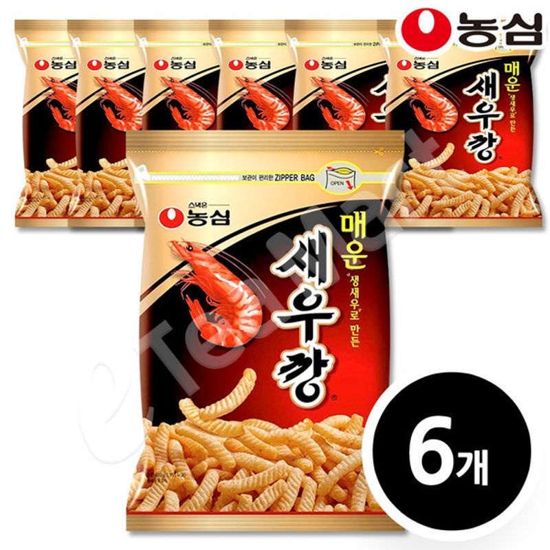 농심 매운새우깡 400g x 6입