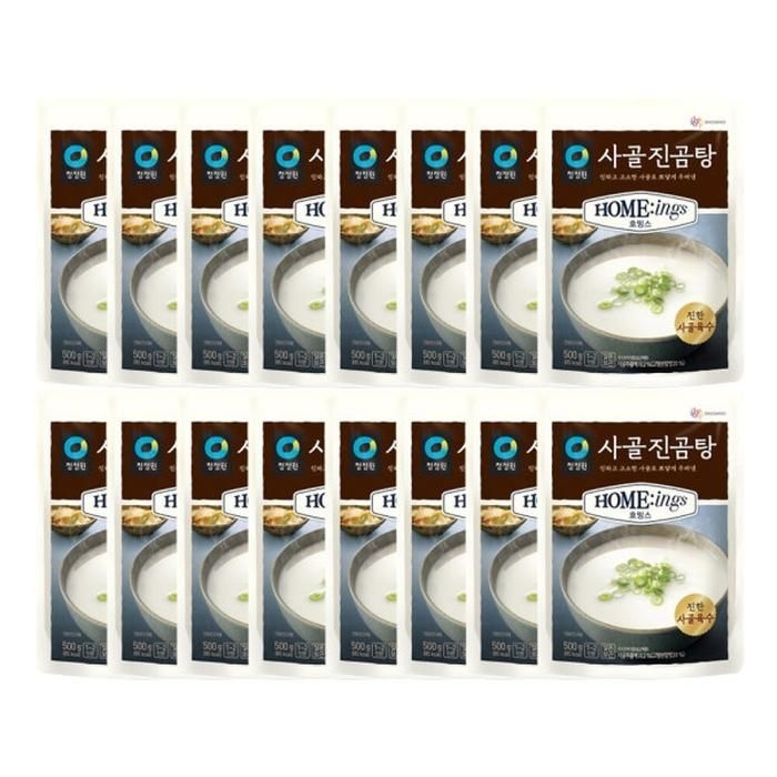 청정원 호밍스 사골진곰탕 500gx16개(박스)