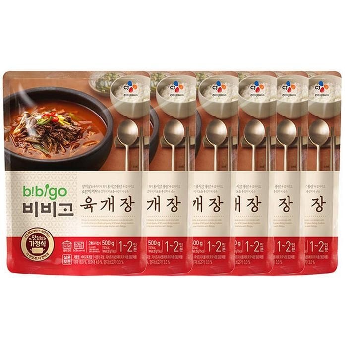[오늘출발] 비비고 육개장 500g 6개 무료배송