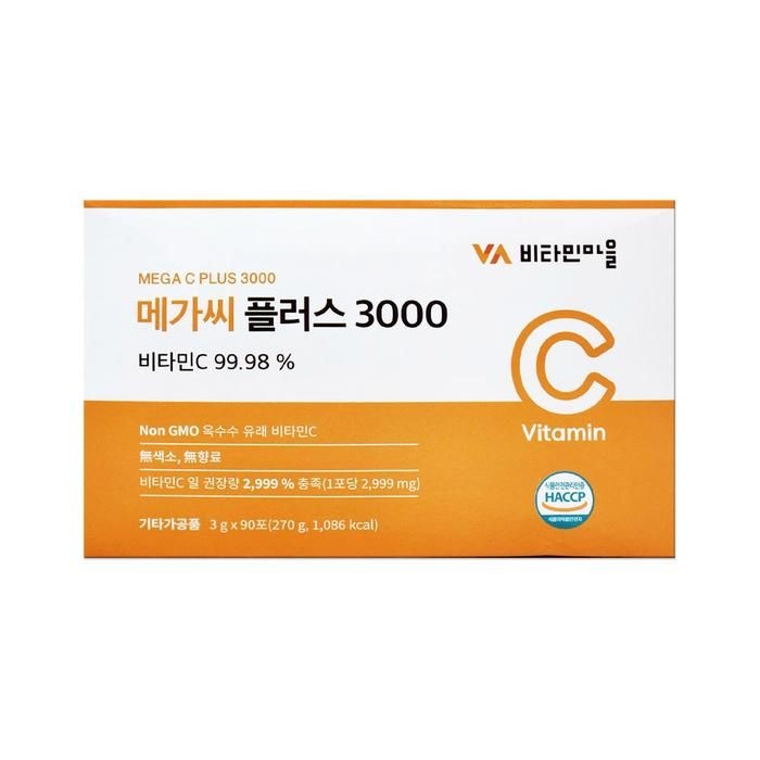 비타민마을 메가씨 플러스 3000 3g 90포/mjc