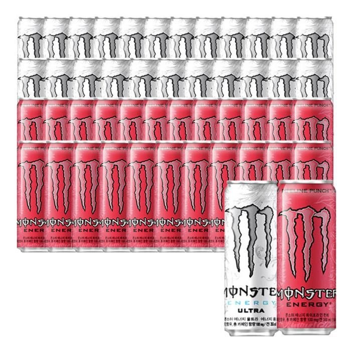 몬스터 에너지 울트라+파이프라인펀치 355ml 48캔 (각 24캔)rr