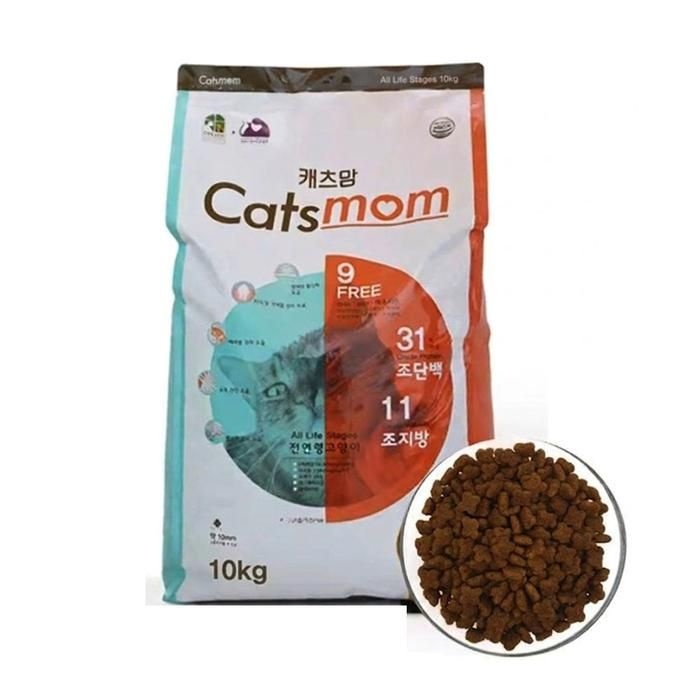 뉴캐츠맘 전연령 고양이사료 10kg 나인프리 구내건강
