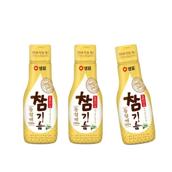 샘표 일편단심 100% 통참깨 참기름 200ml 3개