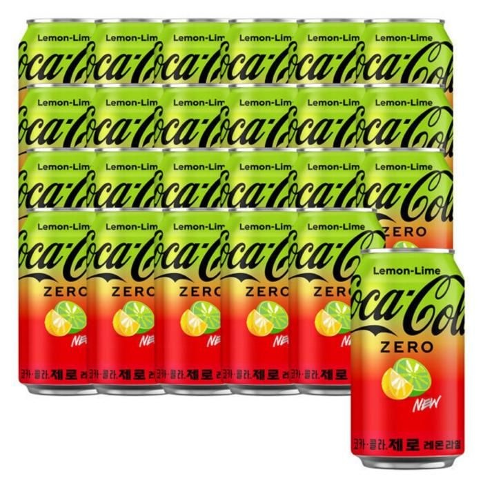[오늘출발] 콜라 제로 레몬라임 350ml 24캔