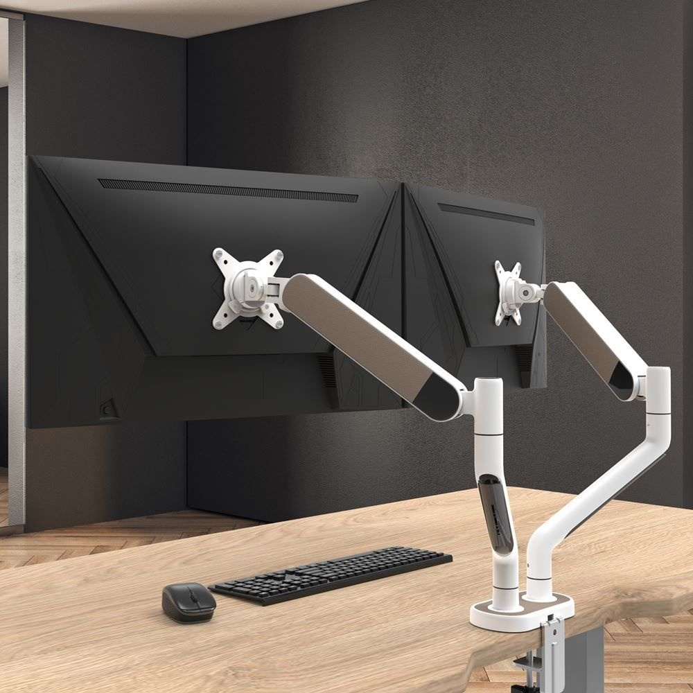 카멜 카멜 모니터암 CA3D 패브릭 디자인 듀얼 모니터거치대