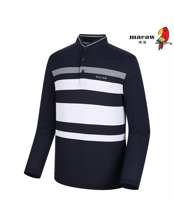 마코 남성배색 차이나넥 티셔츠_MNM1TS22 662808