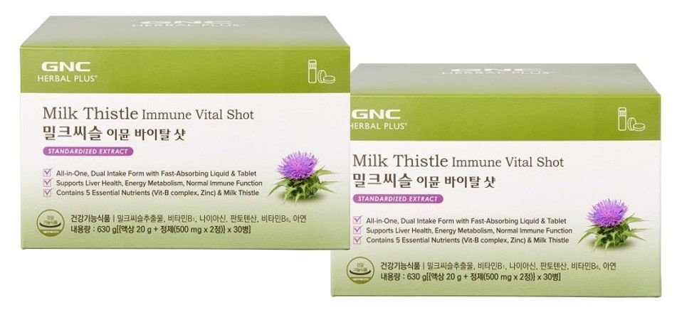 [롯데백화점] GNC [GNC]밀크씨슬 이뮨 바이탈 샷(30병/30일)x2/소비기한:27.04.27