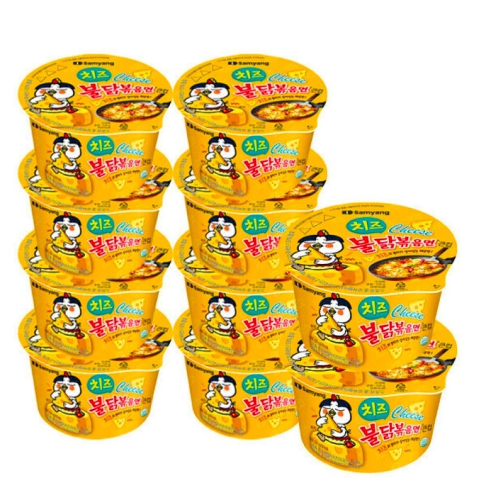 삼양식품 치즈 불닭볶음면 큰컵, 105g, 10개
