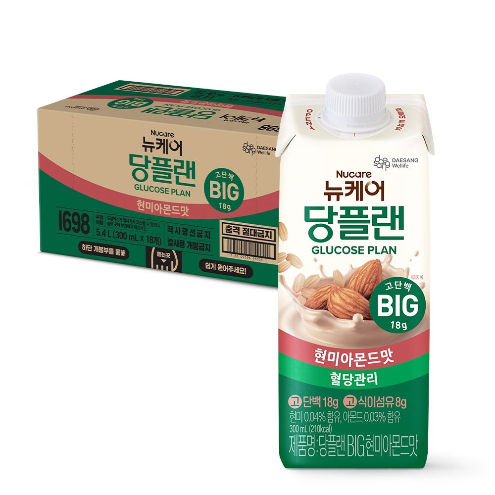 뉴케어 [본사] 당플랜 BIG 현미아몬드맛 300ml (18팩)