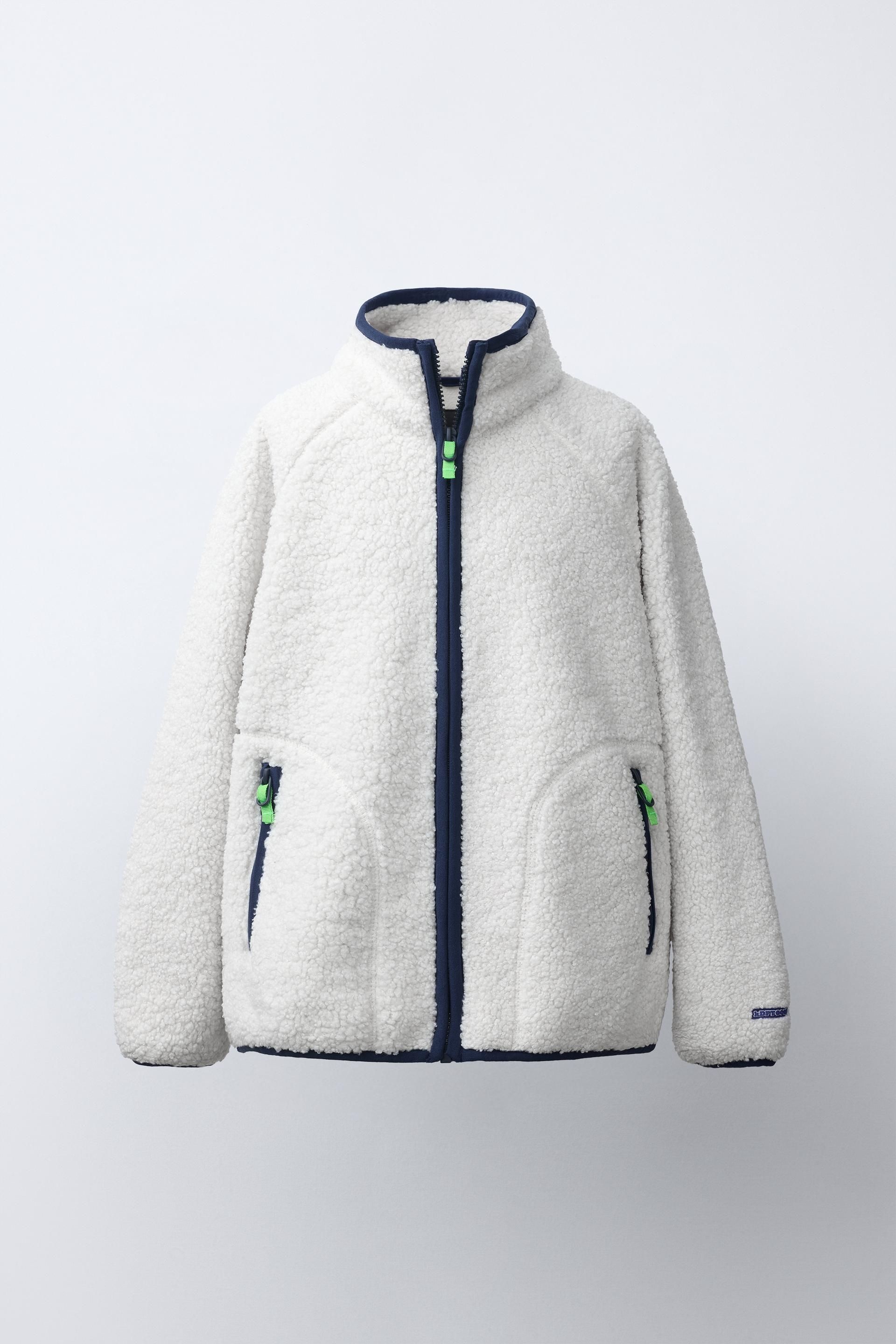 ZARA 폴라플리스 재킷 - 크림 4323/760/712 649835