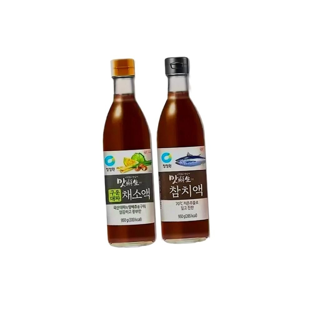 청정원 맛선생 참치액, 950g, 1개 + 구운대파채소액 950g ,1개