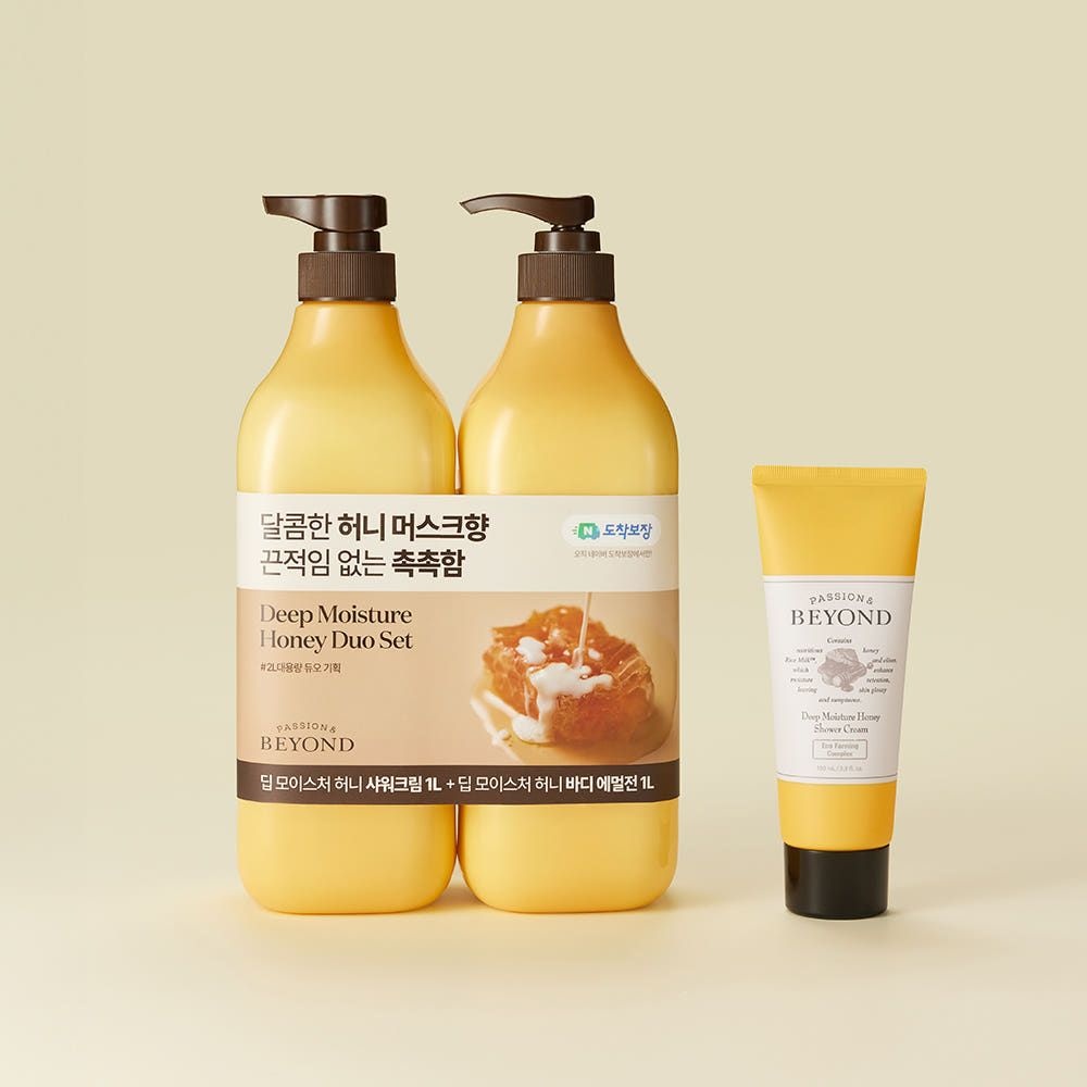 단독 비욘드 딥모이스처 허니 듀오 (바디워시+바디로션)