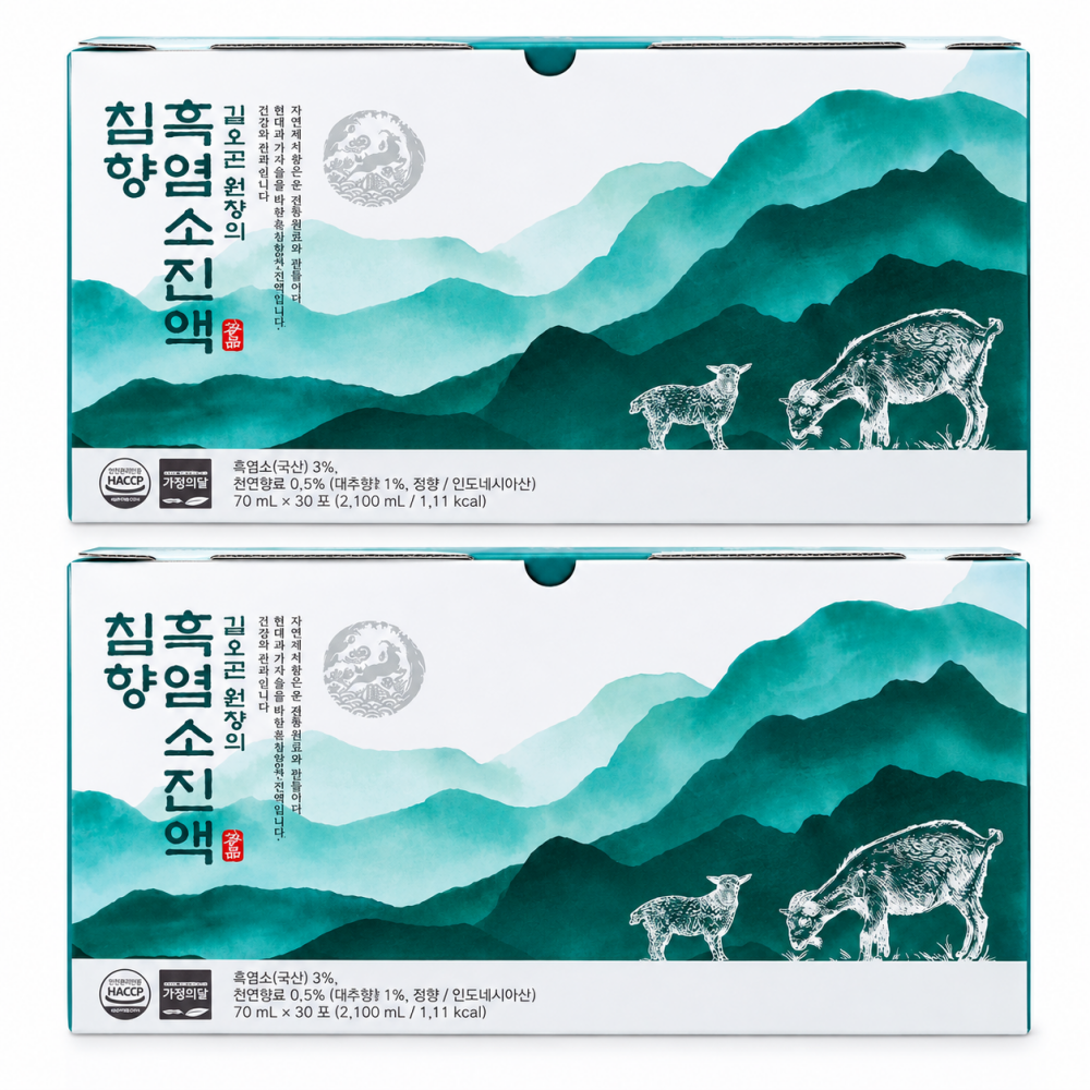 김오곤 원장의 흑염소 진액 침향 30포 2개