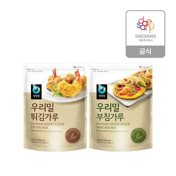 (현대Hmall) 청정원 우리밀 부침/튀김가루 3개 골라담기
