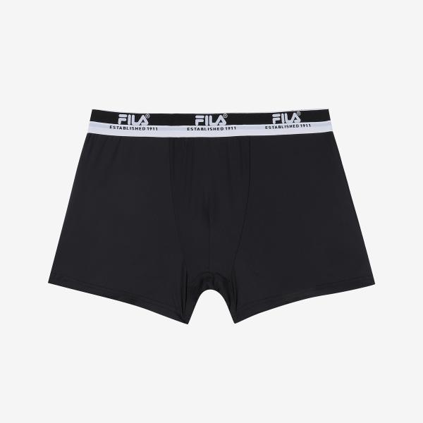 휠라 [패션플러스][휠라 언더웨어][휠라 공식] 에센셜 베이직 에어로쿨 남성 드로즈 (FI4DRF1605M_BLK)
