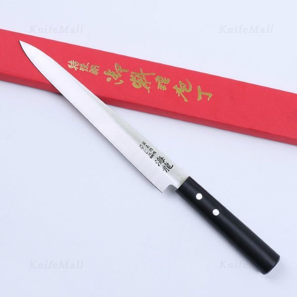 국산 해룡 왼손 사시미(P핸들) 中 약230mm/좌수용회칼