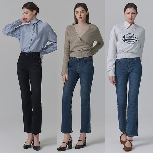 [하프클럽]뱅뱅 26FW 여성 라이크라 데님 3종