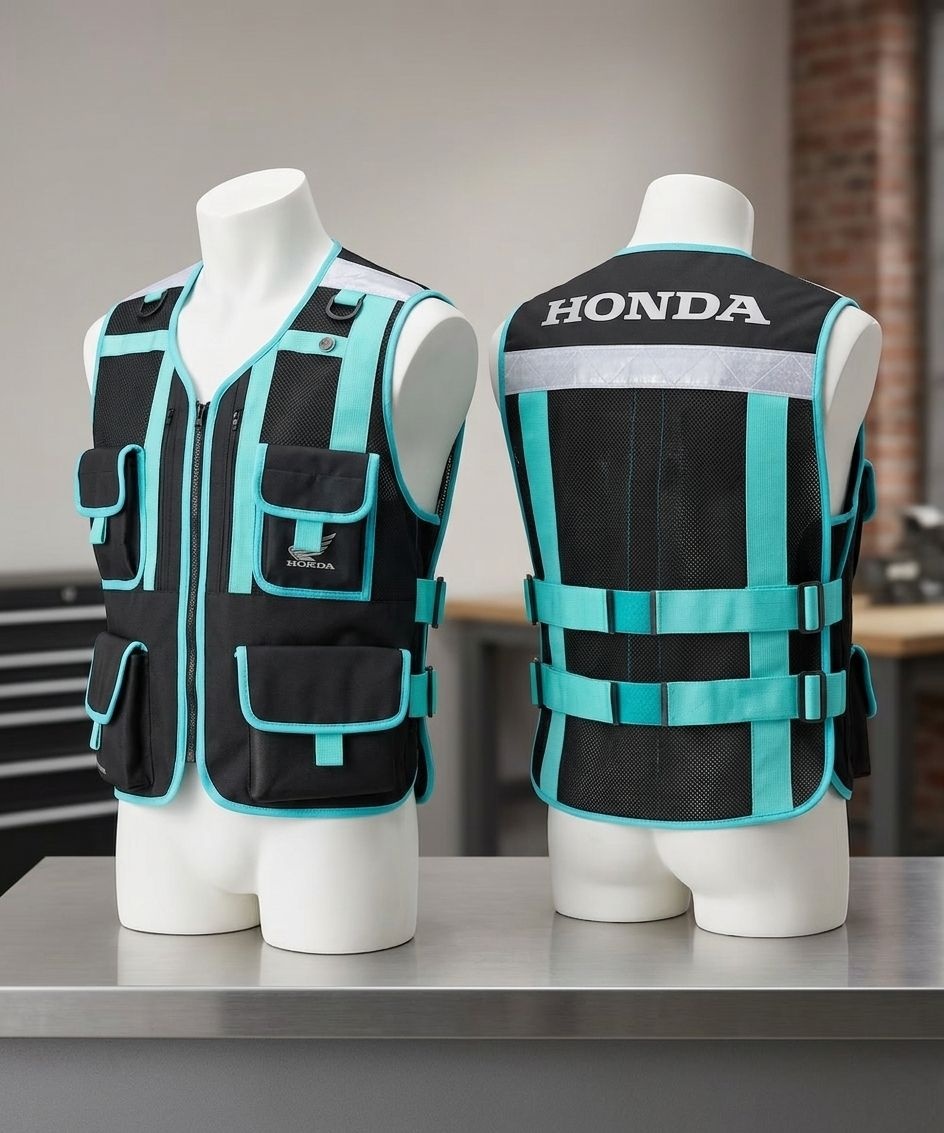 혼다 hondaxphyps City Rider Utility Vest Green