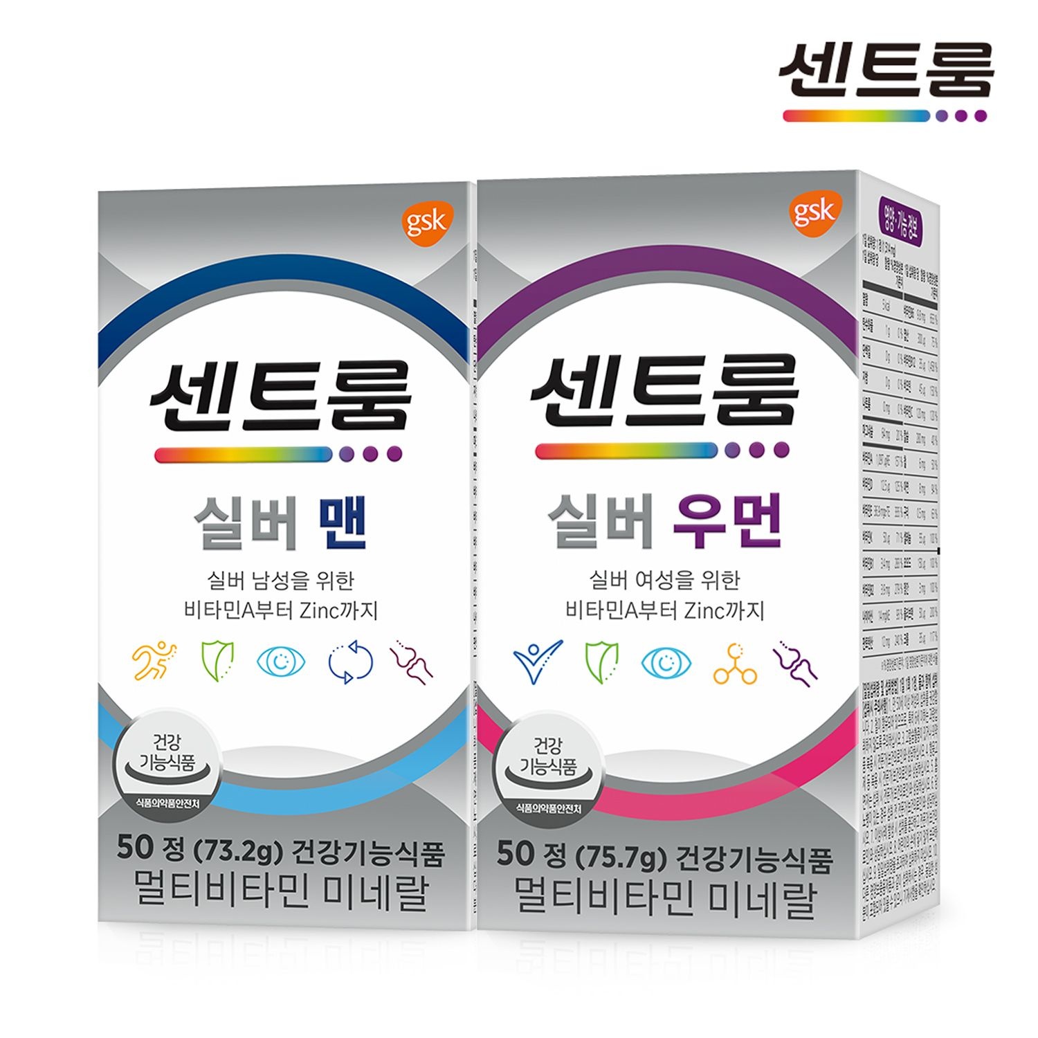 [롯데백화점] 센트룸 [센트룸] 실버 맨 + 실버 우먼 세트