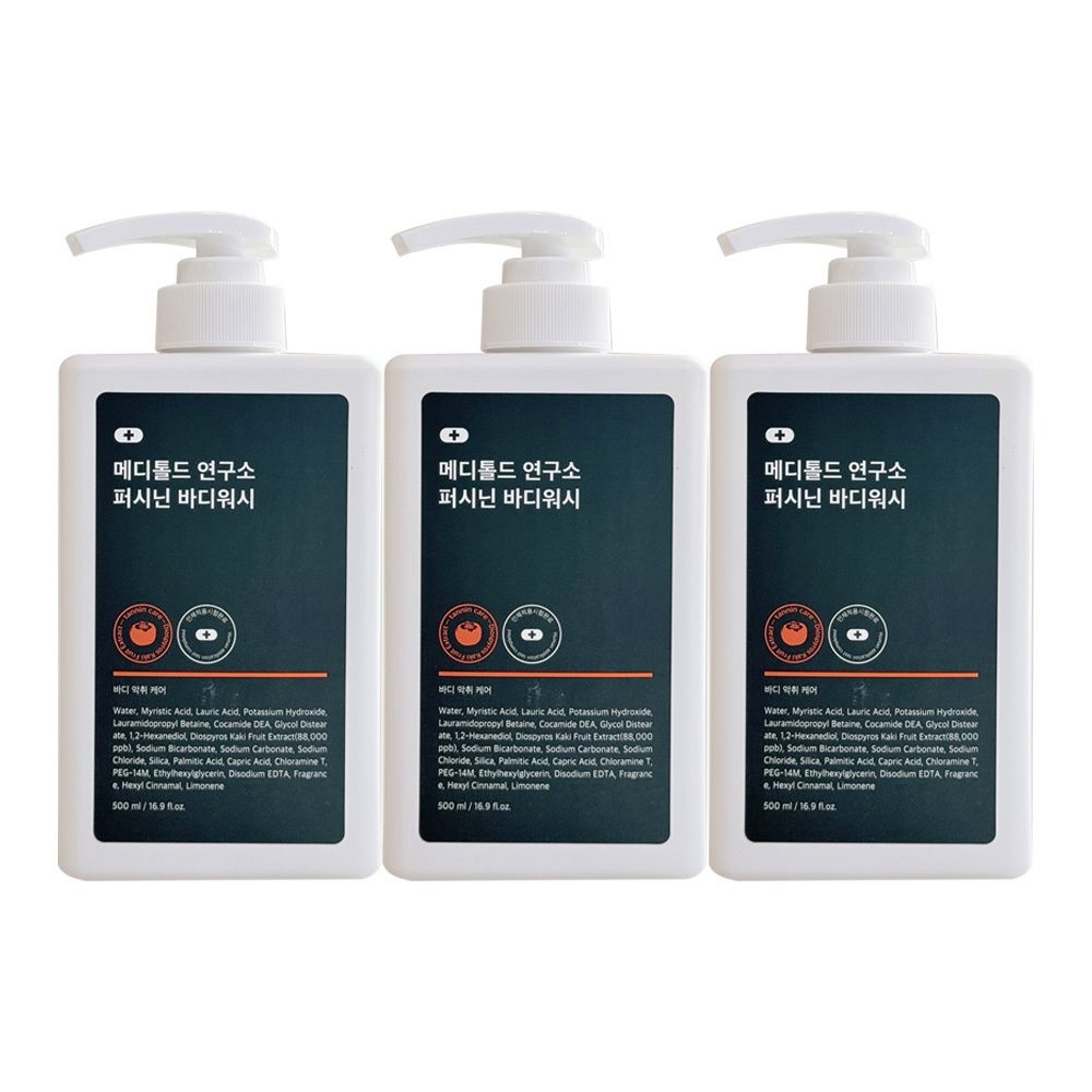 메디톨드 연구소 퍼시닌 바디워시 500ml 3개 / 써클